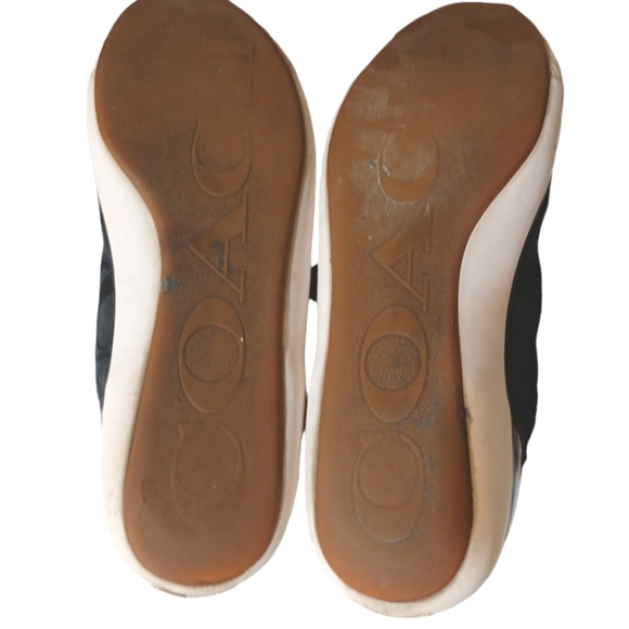 Coach Zorra Sneakers Black/Cream Jacquard Logo Print size 7 - Picture 8 of 10